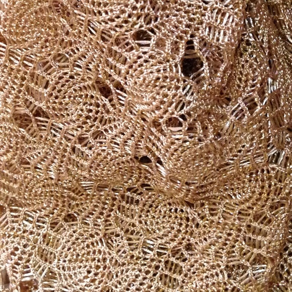 ELIF for Jordan Taylor - Sheer Gold Cover-Up - NWT - Picture 7 of 8